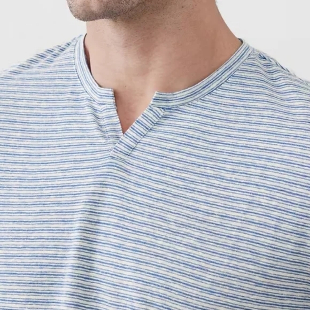 Banana Republic Men's Linen Blend Norch-Neck T-Shirt Size XL NEW